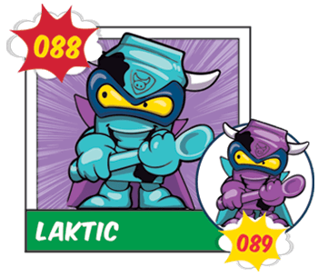 Superzings Series 2 089 Laktic Purple Super Zings